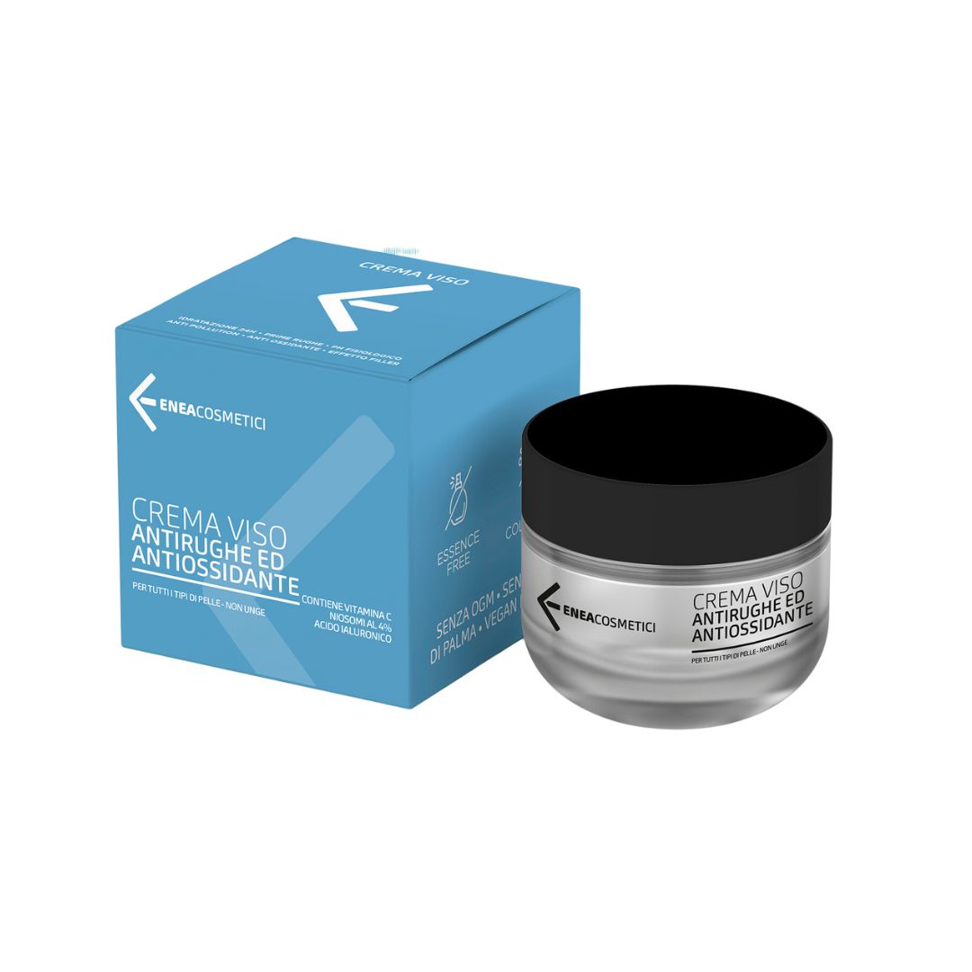 Crema viso antirughe e antiossidante